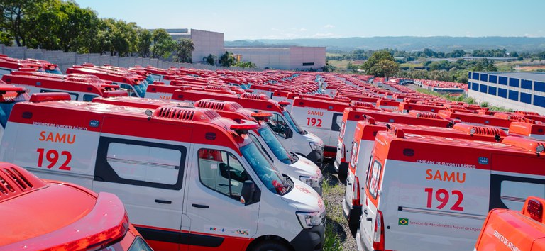 Samu 192 Sergipe recebe 19 novas ambulâncias para fortalecer frota