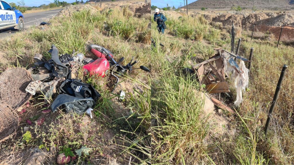 Colisão deixa motociclista ferido na SE-270 em Lagarto; motorista envolvido fugiu