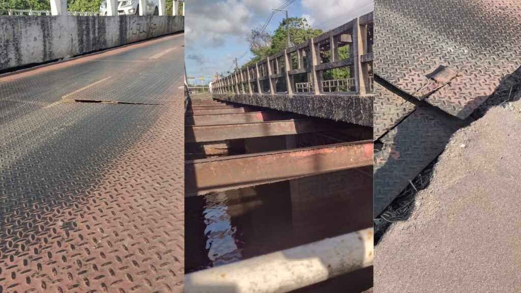 Estrutura da passarela da ponte que liga Aracaju a São Cristóvão preocupa ciclistas e pedestres