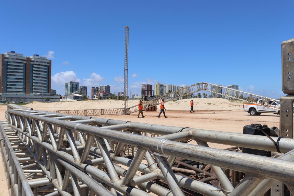 Trabalhador morre após acidente na montagem de estrutura para o réveillon em Aracaju